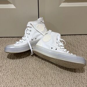 Converse White High-Top Sneakers